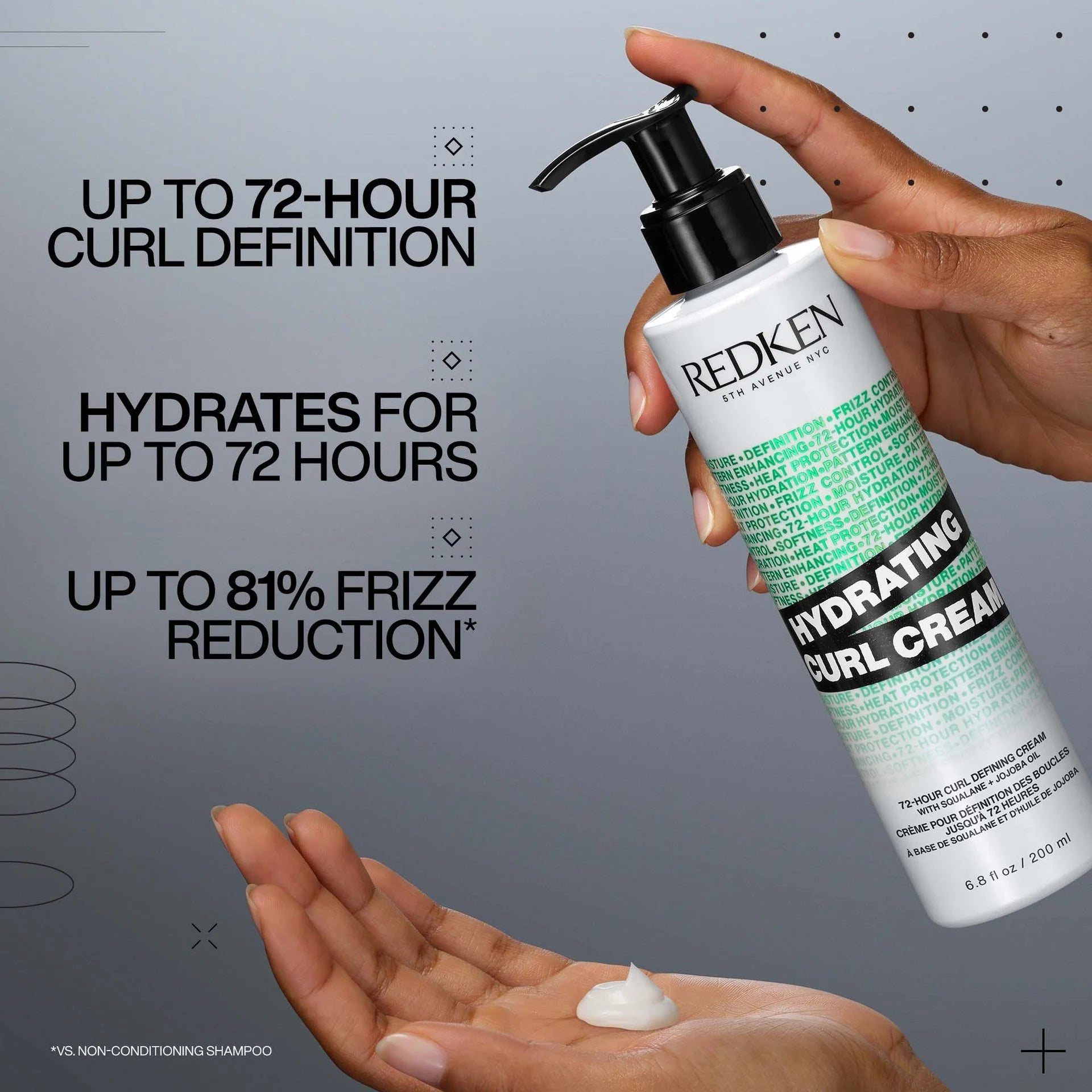 Redken's Hydrating Curl Cream 250ML – view 2 | UKIYO Salon Wanaka