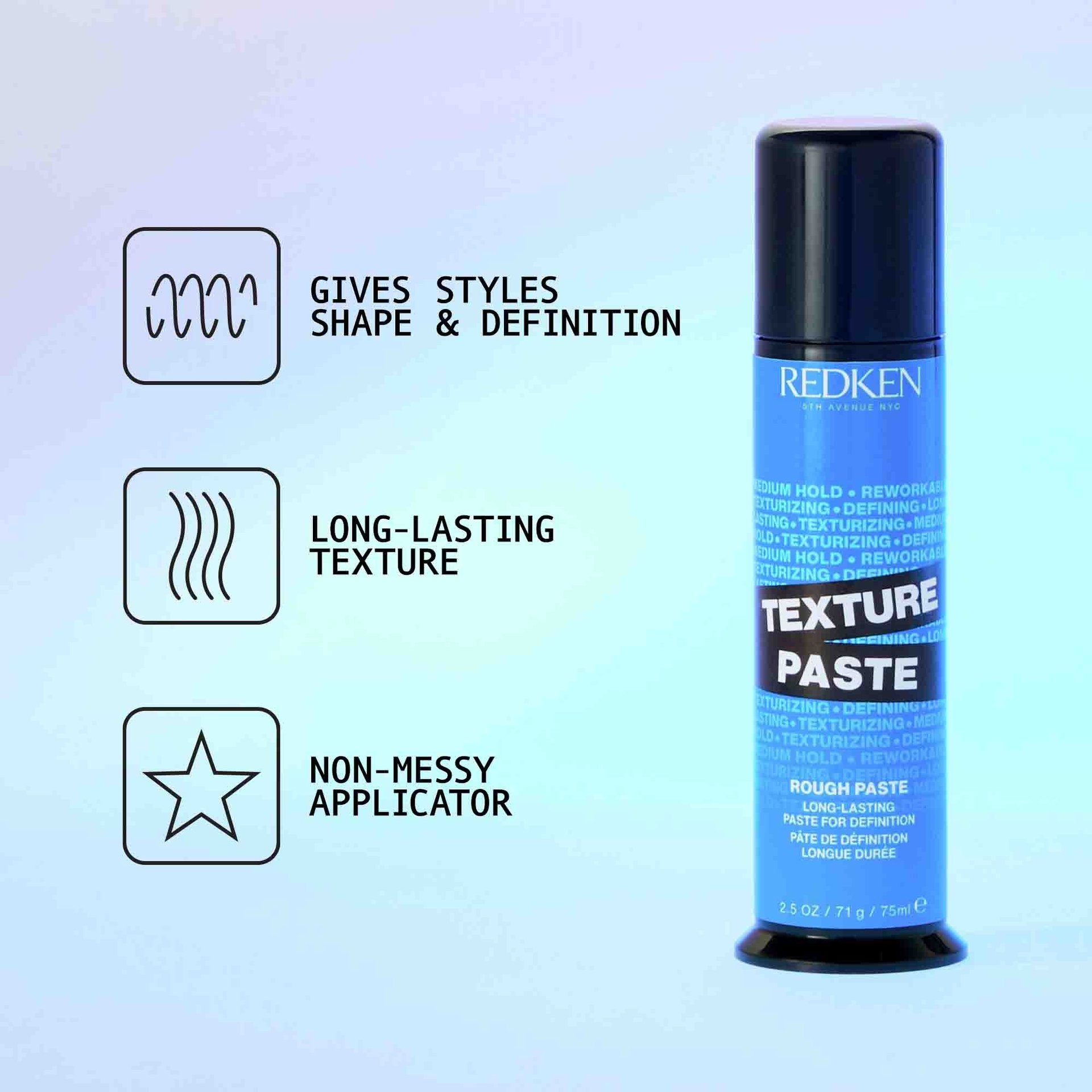 Redken Texture Paste – view 2 | UKIYO Salon Wanaka