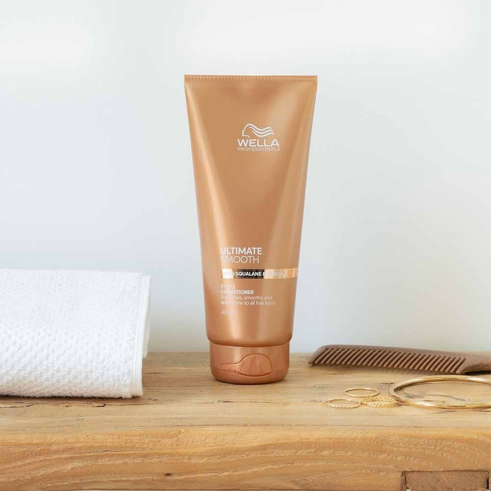Wella Ultimate Smooth Conditioner 200ml — salon-grade haircare | UKIYO Hair Salon NZ
