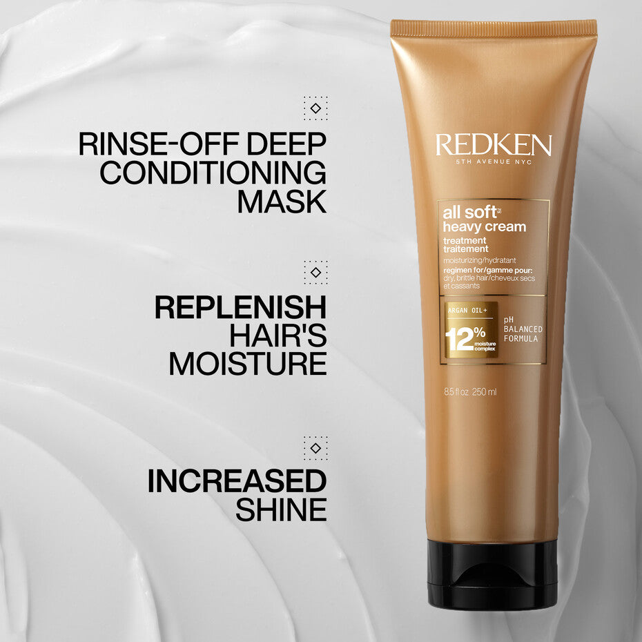Redken All Soft Heavy Cream 250ml – view 2 | UKIYO Salon Wanaka
