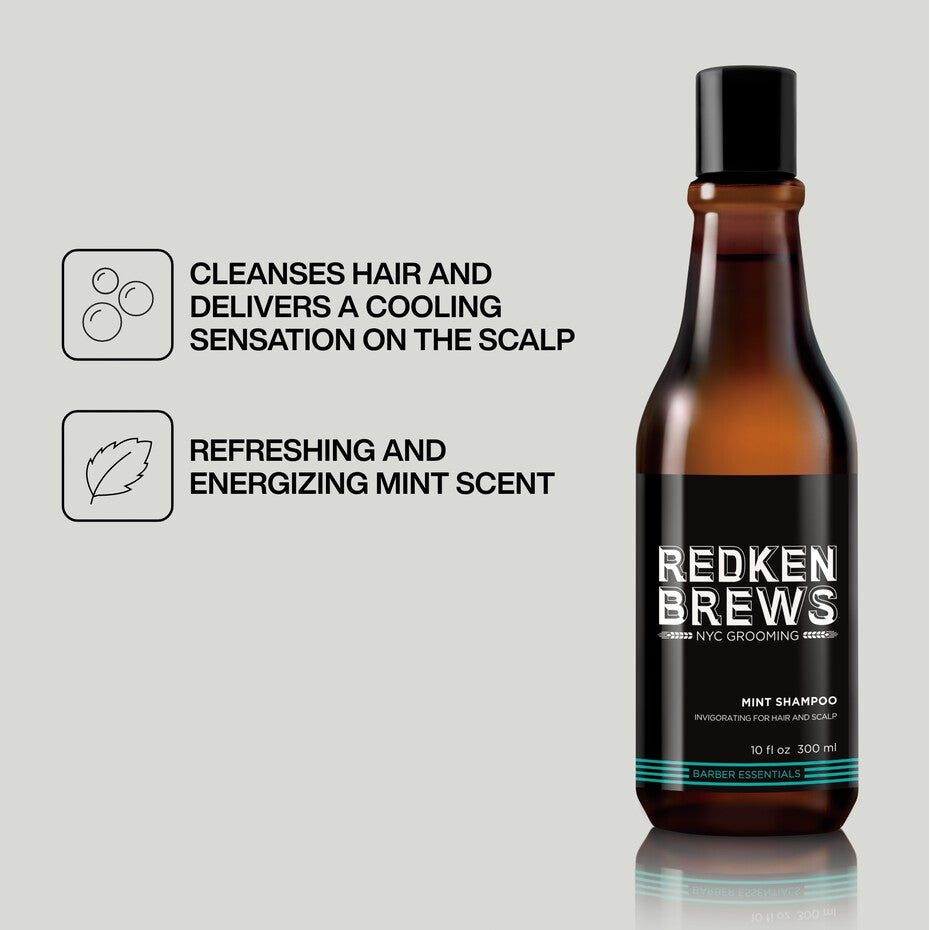 Redken Brews Mint Shampoo 300ml – view 2 | UKIYO Salon Wanaka
