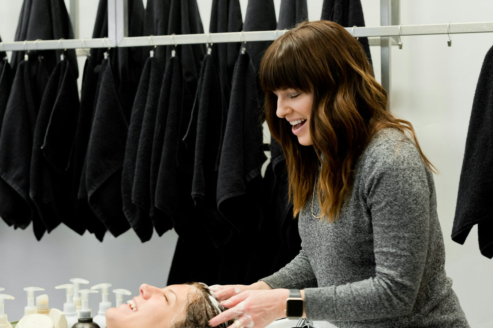 Salon colour-treated hair in natural light — colour care collection at UKIYO Salon Wanaka