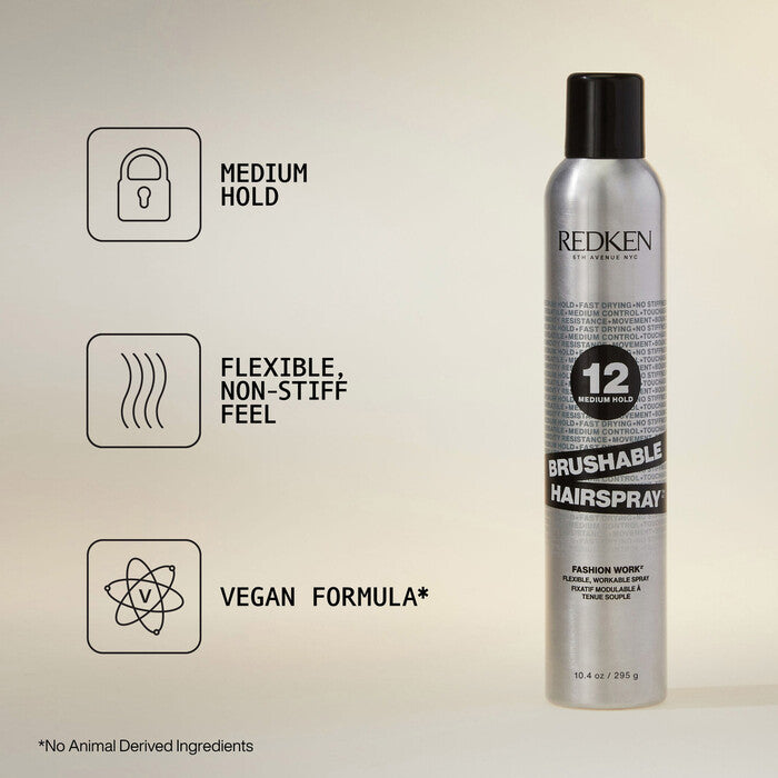 Redken Brushable Hairspray 295g – view 2 | UKIYO Salon Wanaka