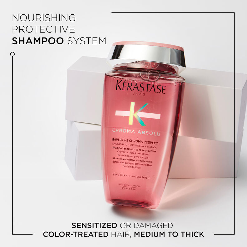 Kerastase Chroma Absolu Bain Riche Chroma Respect 250ml – view 2 | UKIYO Salon Wanaka