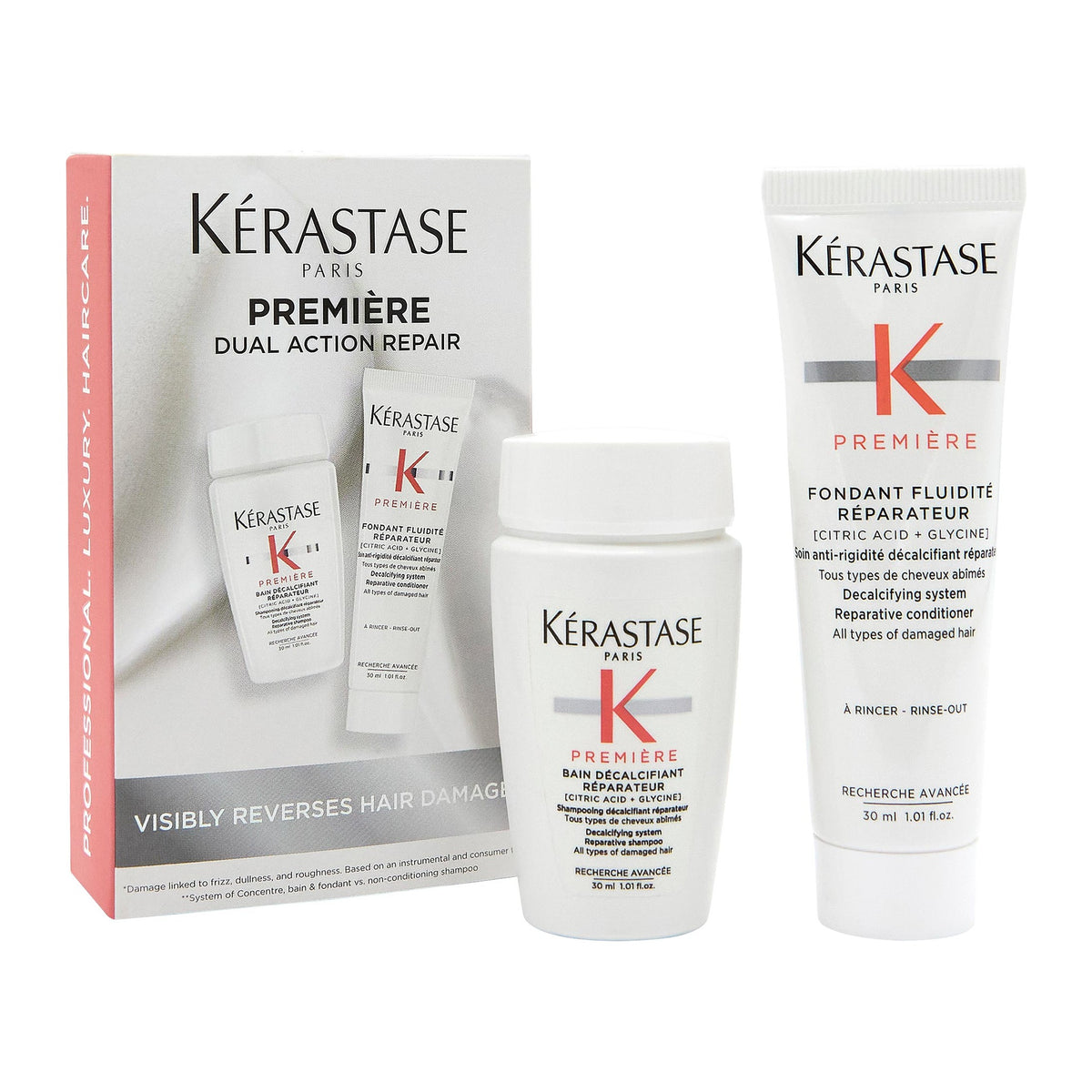 Kérastase Première travel duo — Bain Décalcifiant Réparateur 30ml and Fondant Fluidité Réparateur 30ml