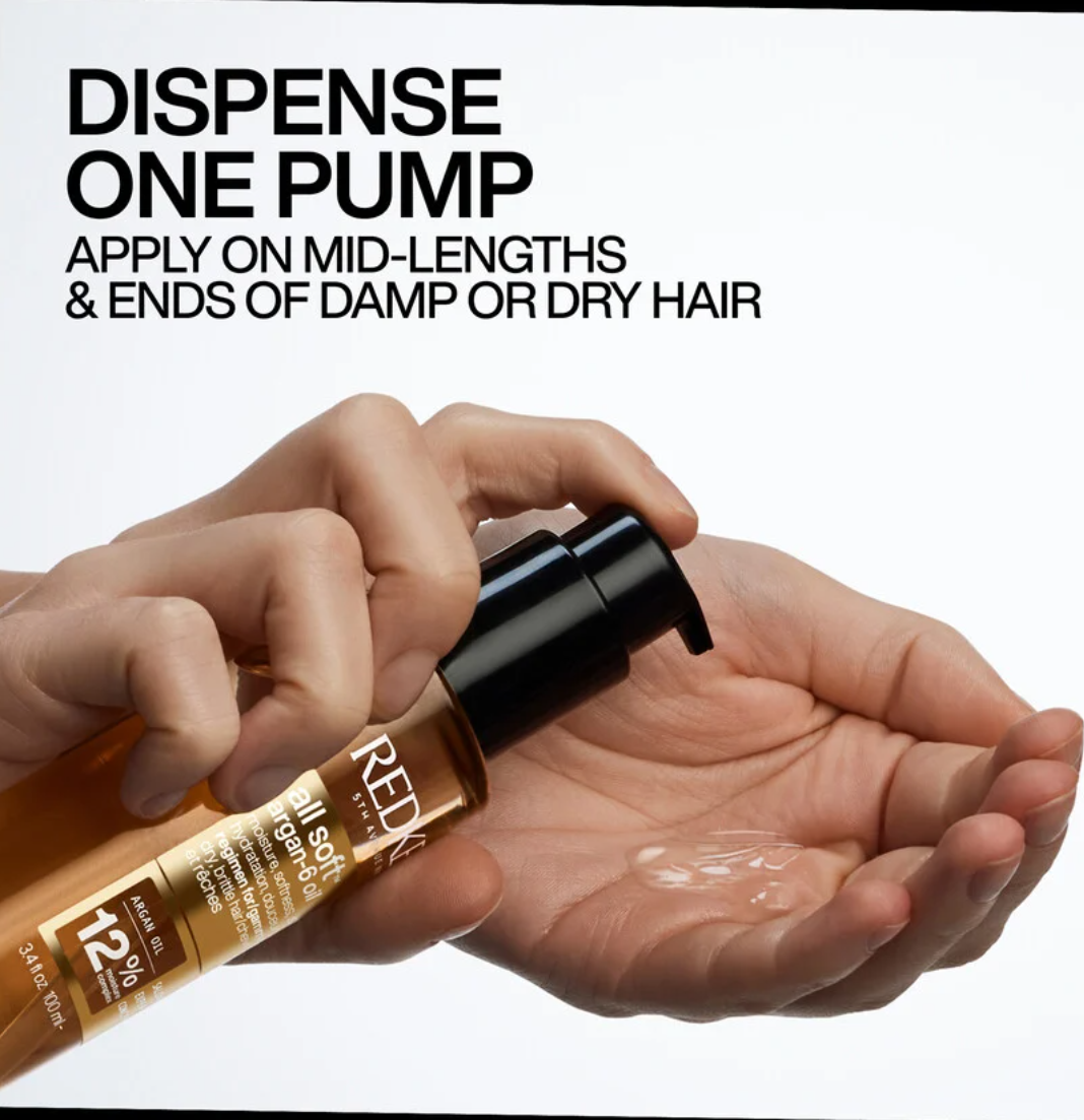 Redken All Soft Argan Oil 111ml – view 2 | UKIYO Salon Wanaka