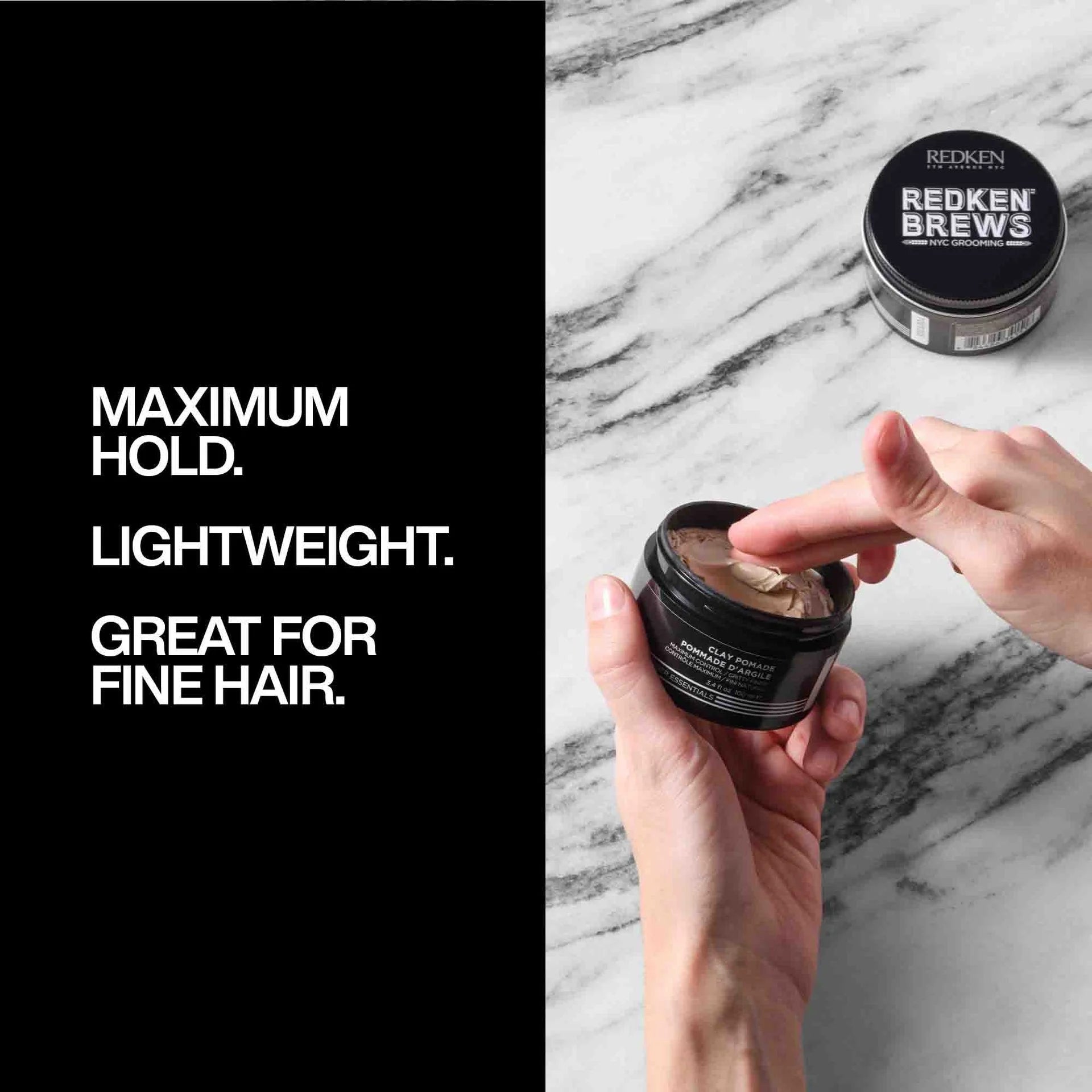 Redken Brews Clay Pomade Clay – view 3 | UKIYO Salon Wanaka