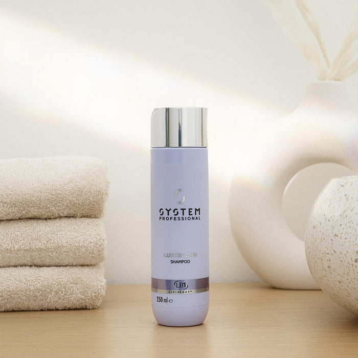 Wella Syspro Luxeblond Cool Blonde Care Shampoo 100ml | UKIYO Salon Wanaka