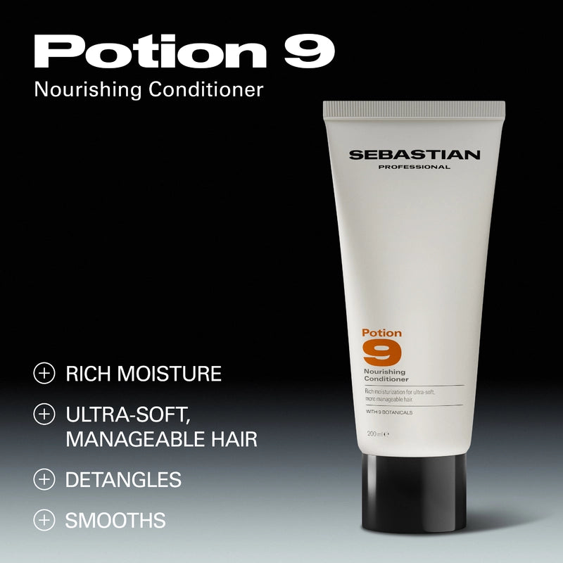 Sebastian Potion 9 Nourishing Conditioner — salon-grade haircare | UKIYO Hair Salon NZ