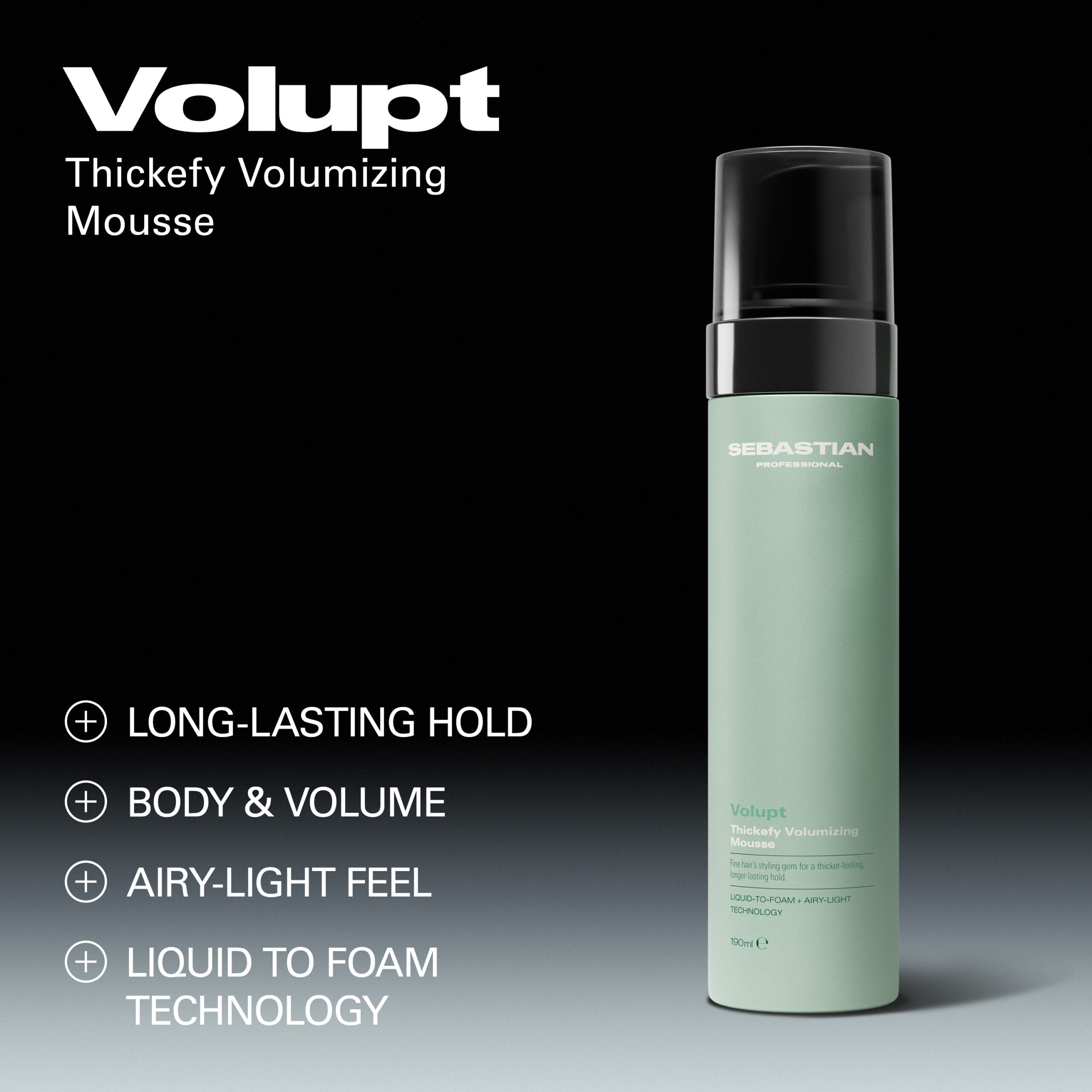 Sebastian Professional Volupt Thickify Volumizing Mousse | UKIYO Salon Wanaka