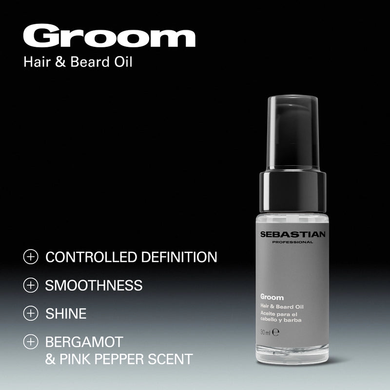 Sebastian Professional SEBMAN Groom Hair & Beard Oil | UKIYO Salon Wanaka
