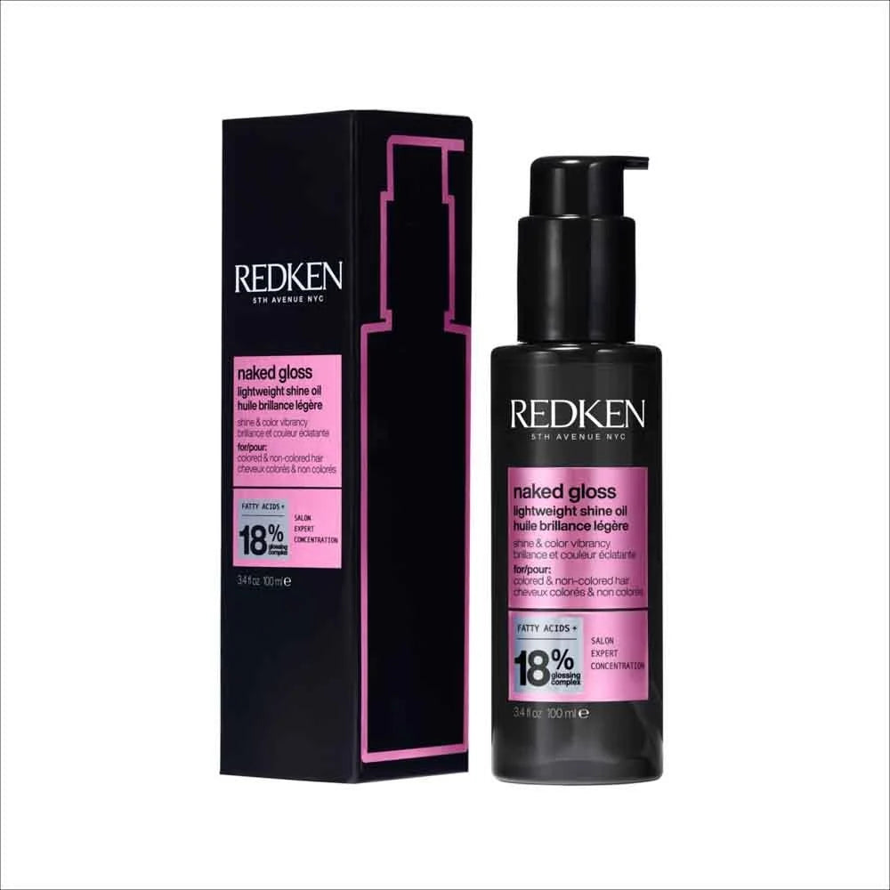 Redken NAKED GLOSS LIGHTWEIGHT SHINE OIL 100ML – view 2 | UKIYO Salon Wanaka